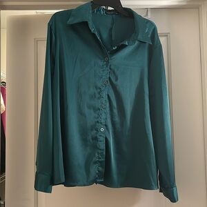 Green button up